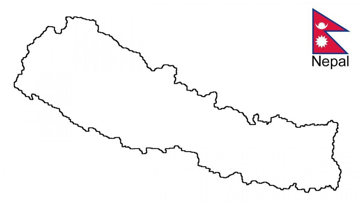 Mappa di disegnare una nepal