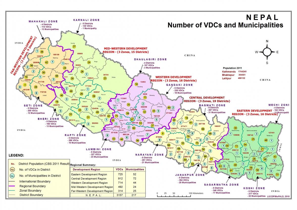 Mappa al gis nepal