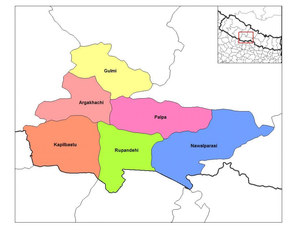Mappa di rupandehi nepal