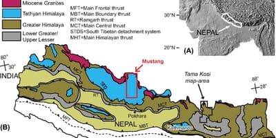 Mappa geologica nepa