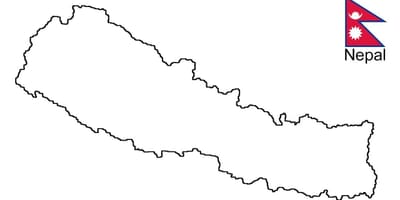 Mappa di disegnare una nepal