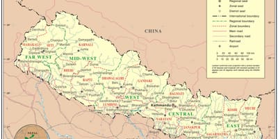 Cartina Online dell'nepal