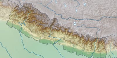Mappa di fisica nepal