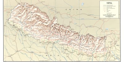 Aeroporti in nepal mappa