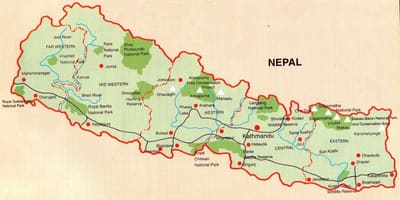 Mappa del nepal ferroviaria butwal