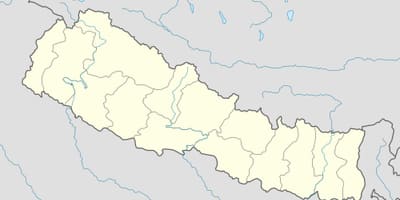 Mappa del nepal vettoriale