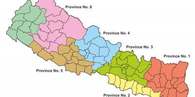Stato mappa del nepal
