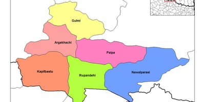 Mappa di rupandehi nepal